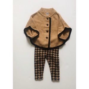 Janie and Jack | sweater cape and legging set
